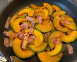 かぼちゃとベーコンのコンソメ炒め作り方4写真