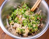 冷奴😋🍺オクラとえのきの生姜おかか和え♪作り方4写真