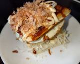ギルティ⭐️焼きそば＆お好み焼きトースト作り方4写真