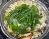 白菜ときのこのホルモン鍋（しょうゆ味）作り方7写真