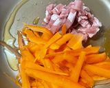 お弁当ワンパン！豚こまとヒラヒラ人参の甘辛炒め作り方4写真