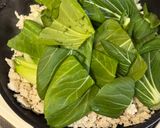 鶏ミンチとチンゲンサイの中華炒め作り方4写真