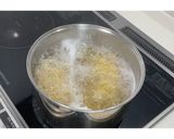 そら豆とベーコンのクリームパスタ★動画★作り方9写真