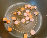 ソーセージ玉子チャーハン作り方1写真