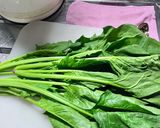 今日の副菜！簡単！ほうれん草と卵のソテー作り方1写真