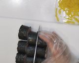 巻きす不要クルクル巻　トロタク作り方3写真