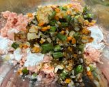 【簡単作り置き】鶏挽肉ともずく焼き作り方3写真