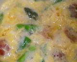 コクうま♪アスパラとトマトのかき玉みそ汁作り方4写真