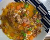 レンジ簡単中華風ロコモコ味炒飯弁当作り方7写真