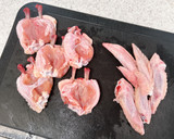 手羽はし（先っぽ）と白きくらげの卵スープ作り方1写真