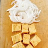 ご飯がすすむ!厚揚げの甘辛豚ねぎのせ作り方1写真