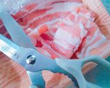 ＊豚肉と小松菜も入ったきんぴらゴボウ＊作り方5写真