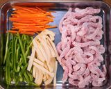 もやし野菜炒めのとろとろ酢豚😋作り方1写真