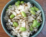 枝豆と塩昆布の混ぜご飯作り方2写真