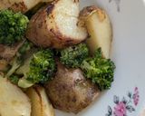 簡単★ブロッコリーとポテトのにんにく炒め作り方4写真