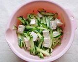 さっぱり豆腐のツナドレッシングサラダ作り方2写真