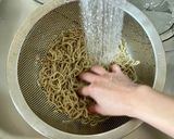 調理ほぼ無しレンジだけ！辛い冷やし肉そば作り方4写真