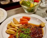 ロイヤルホスト風 ポークロースステーキ作り方8写真