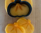 ハロウィンに🎃柿と黒胡麻のヨーグルト作り方1写真