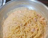 三種のサーモンたらこクリームパスタ作り方7写真