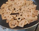 れんこんの味噌バターきんぴら作り方4写真