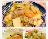 【給食】厚揚げと豚肉のカレー炒め作り方7写真