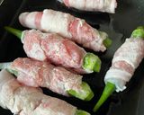 簡単オクラの肉巻き(お弁当)作り方3写真