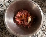 ゴーヤーの肉詰め、梅味噌風味作り方1写真