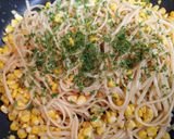 夏の夕飯・昼食簡単とうもろこし和風パスタ作り方9写真