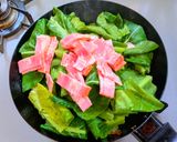 小松菜とベーコンのガーリック炒め作り方4写真