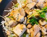 鶏肉のガーリックマーガリンソテー炙り焼風作り方3写真