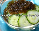 ☆超簡単☆「きゅうりともずくの梅酢和え」作り方8写真