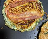 モロヘイヤ入りそばモダン焼き(お好み焼き)作り方6写真