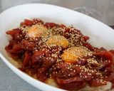 四川風 鰹のよだれユッケ作り方3写真