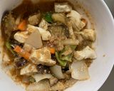 肉無豆腐さっぱり梅味噌レモン味野菜炒め作り方15写真