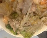 簡単・べんり酢使い野菜炒め乗せた作り方3写真