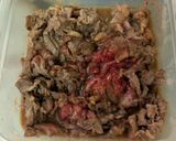 牛肉のレンジ甘煮🐮作り方1写真