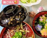 枕崎1本釣り鰹の漬け丼韓国海苔が良いね👍作り方3写真