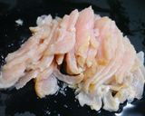 レンジで簡単！鶏カイワレもやし梅味噌たれ作り方3写真