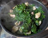 ワンパンで♡ハラミとほうれん草の中華炒め作り方4写真
