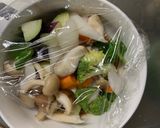 肉無チクワ洋風クリーミーキムチ味野菜炒め作り方10写真