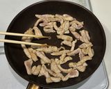 豚細切り肉とじゃがいものソース炒め作り方3写真