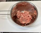 豚肉ボール・お揚げとパプリカ煮作り方1写真