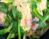 ☘️小松菜とベーコンのガーリックパスタ☘️作り方3写真