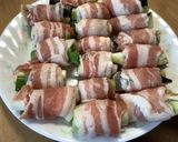 豚バラ肉でなすと白ネギの肉巻き作り方3写真
