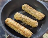 W胡麻！ちくわと大葉のライスペーパー焼き作り方6写真