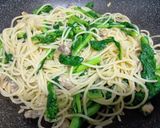 菜の花とあさりのスパゲッティ作り方6写真