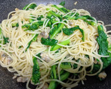 菜の花とあさりのスパゲッティ作り方6写真