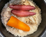 舞茸さつまいも人参の炊き込みご飯作り方4写真