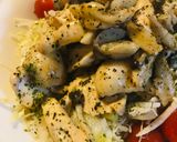 鶏肉とシメジのバジルバター炒め作り方3写真